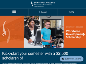 'saintpaul.edu' screenshot