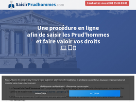 'saisirprudhommes.com' screenshot