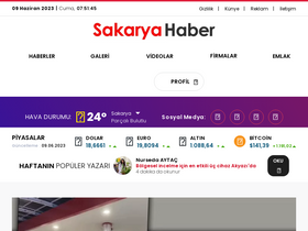 'sakaryahaber.com' screenshot