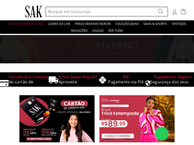 'sakmodas.com.br' screenshot