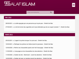 'salafislam.fr' screenshot