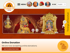 'salangpurhanumanji.org' screenshot