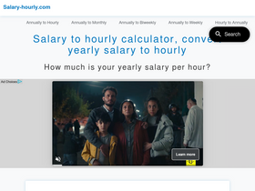'salary-hourly.com' screenshot
