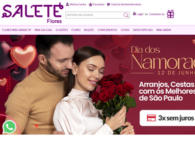 'saleteflores.com.br' screenshot
