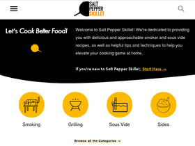 'saltpepperskillet.com' screenshot