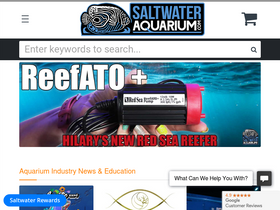 'saltwateraquarium.com' screenshot