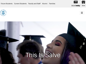 'salve.edu' screenshot