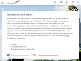 'salzburg-airport.com' screenshot