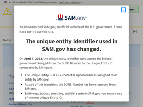 'sam.gov' screenshot
