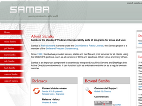 'samba.org' screenshot