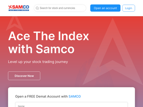 'samco.in' screenshot