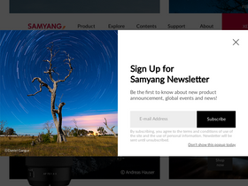 'samyanglens.com' screenshot