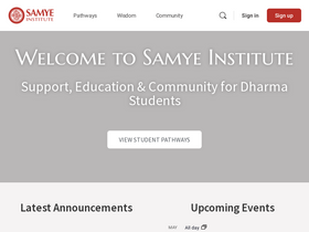 'samyeinstitute.org' screenshot