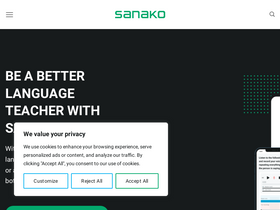 'sanako.com' screenshot