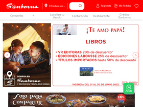 'sanborns.com.mx' screenshot