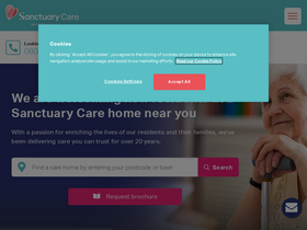 'sanctuary-care.co.uk' screenshot