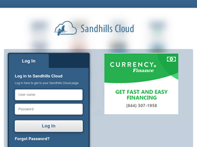 'sandhillscloud.com' screenshot
