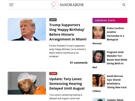 'sandrarose.com' screenshot