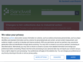 'sandwell.gov.uk' screenshot