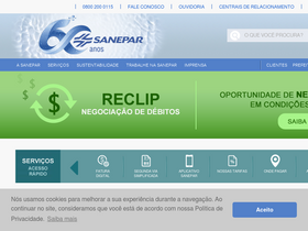 'sanepar.com.br' screenshot