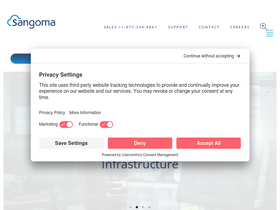 'sangoma.com' screenshot