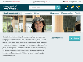 'sanitairwinkel.nl' screenshot