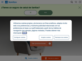 'sanitas.es' screenshot