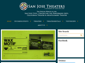 'sanjosetheaters.org' screenshot