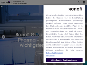 'sanofi.de' screenshot