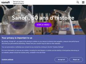 'sanofi.fr' screenshot