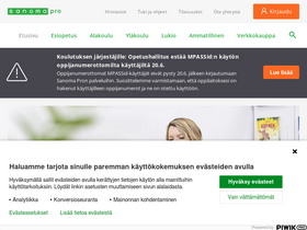 'sanomapro.fi' screenshot