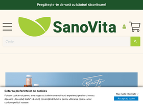 'sanovita.ro' screenshot