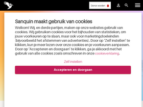 'sanquin.nl' screenshot
