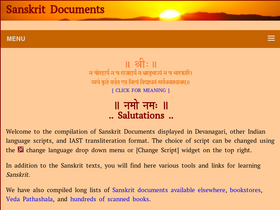 'sanskritdocuments.org' screenshot
