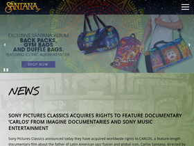 'santana.com' screenshot