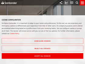 'santander.com' screenshot