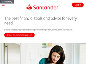 'santanderbank.com' screenshot