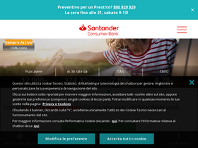'santanderconsumer.it' screenshot