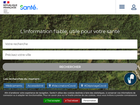 'sante.fr' screenshot