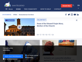 'santegidio.org' screenshot