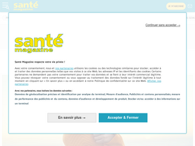 'santemagazine.fr' screenshot