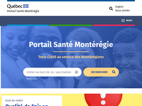 'santemonteregie.qc.ca' screenshot