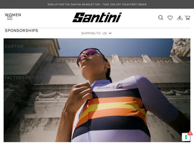 'santinicycling.com' screenshot