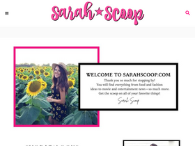 'sarahscoop.com' screenshot