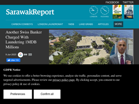 'sarawakreport.org' screenshot