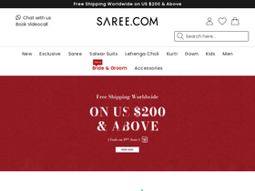 'saree.com' screenshot