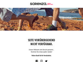 'sarenza.de' screenshot