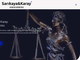 'sarikayakarayhukuk.com' screenshot