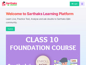 'sarthaks.com' screenshot