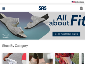 'sasshoes.com' screenshot